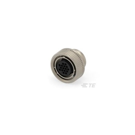 Te Connectivity Circular Connector, 16 Contact(S), Zinc Alloy, Female, Crimp/Solder Terminal, Plug 208488-1